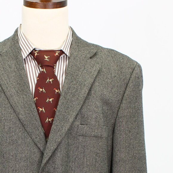 Stafford 44L Beige HB 3-Button Sport Coat Blazer Jacket B969 - Picture 5 of 11